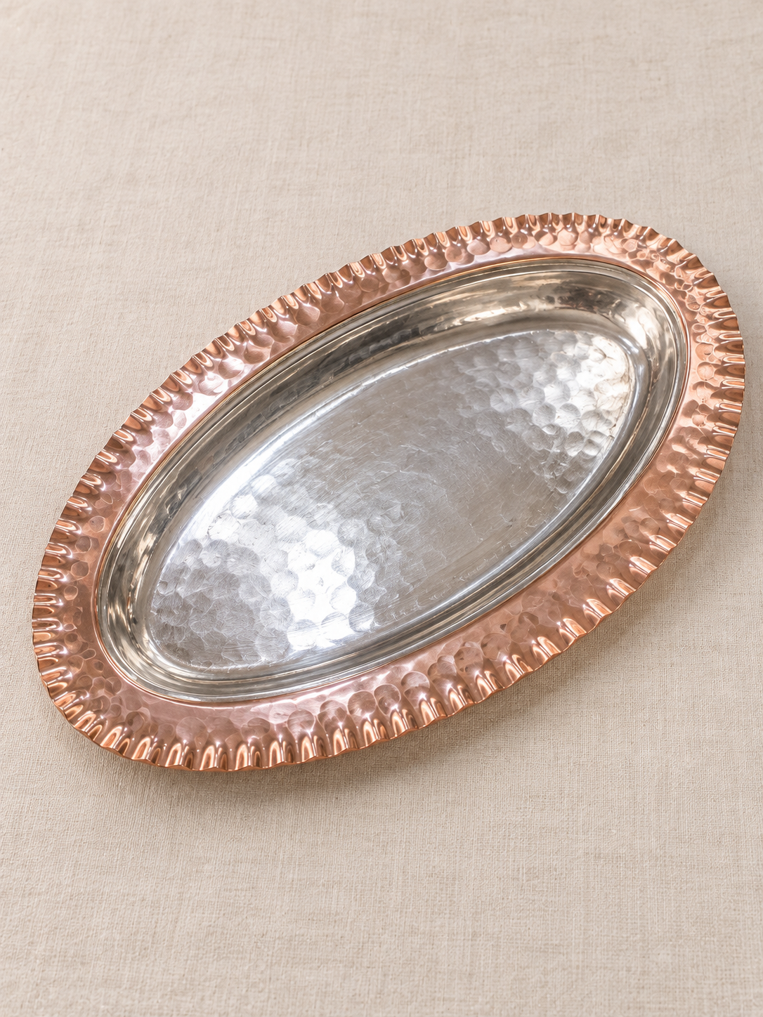 Oval Bakır Çerezlik